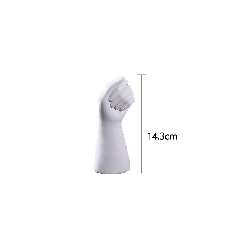 Nordic Style Ceramics Vase Modern Creative Hand Vase Flowers Arrangement Home Decor Office Desktop Living Room Ornament Gifts 0 DailyAlertDeals S China