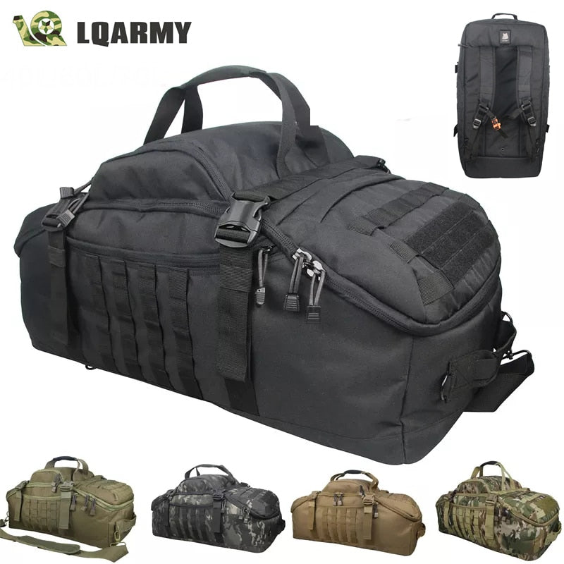 40L 60L 80L Waterproof Travel Bags Large Capacity Luggage Bags Men Duffel Bag Travel Tote Weekend Bag Military Duffel Bag 0 DailyAlertDeals