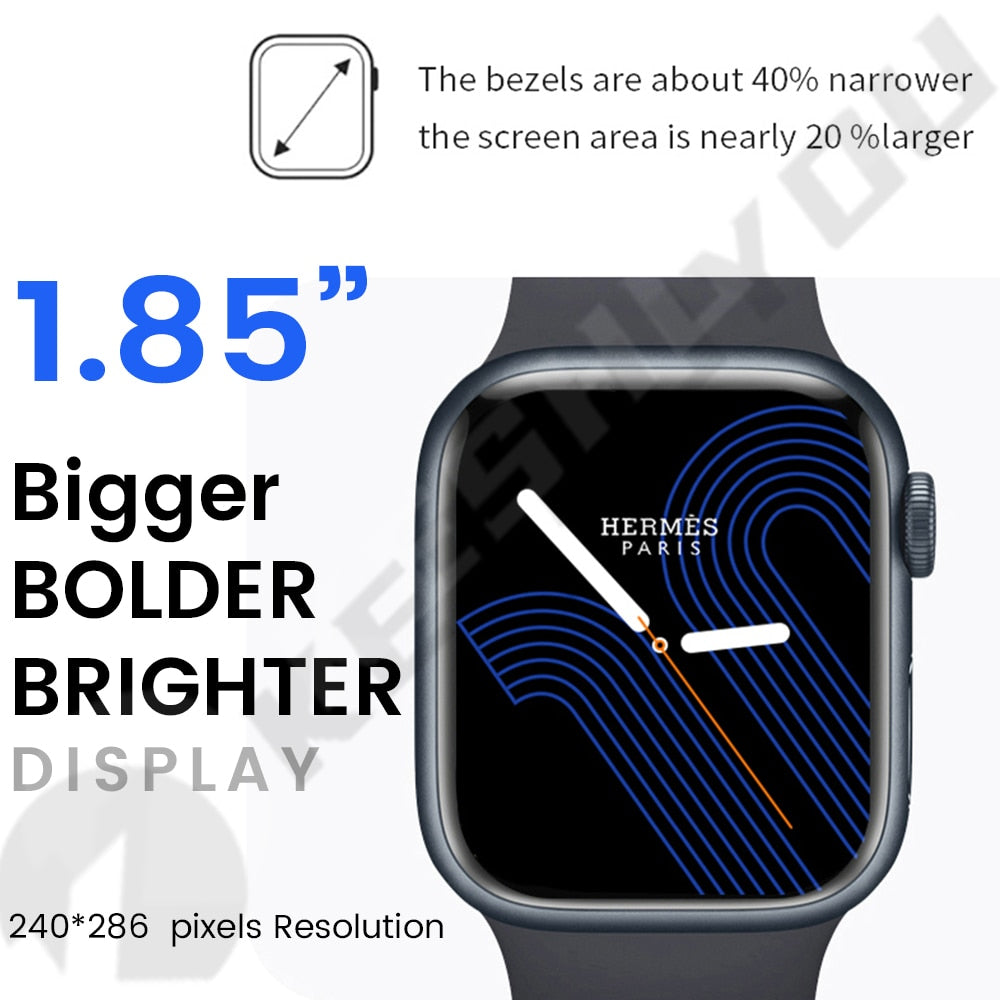 Watch 8 Max Smart Watch Men Answer Call 1.85 NFC Wireless Charging Sport Tracker Women Smartwatch Gift For Apple Phone PK IWO 27 smart watch DailyAlertDeals