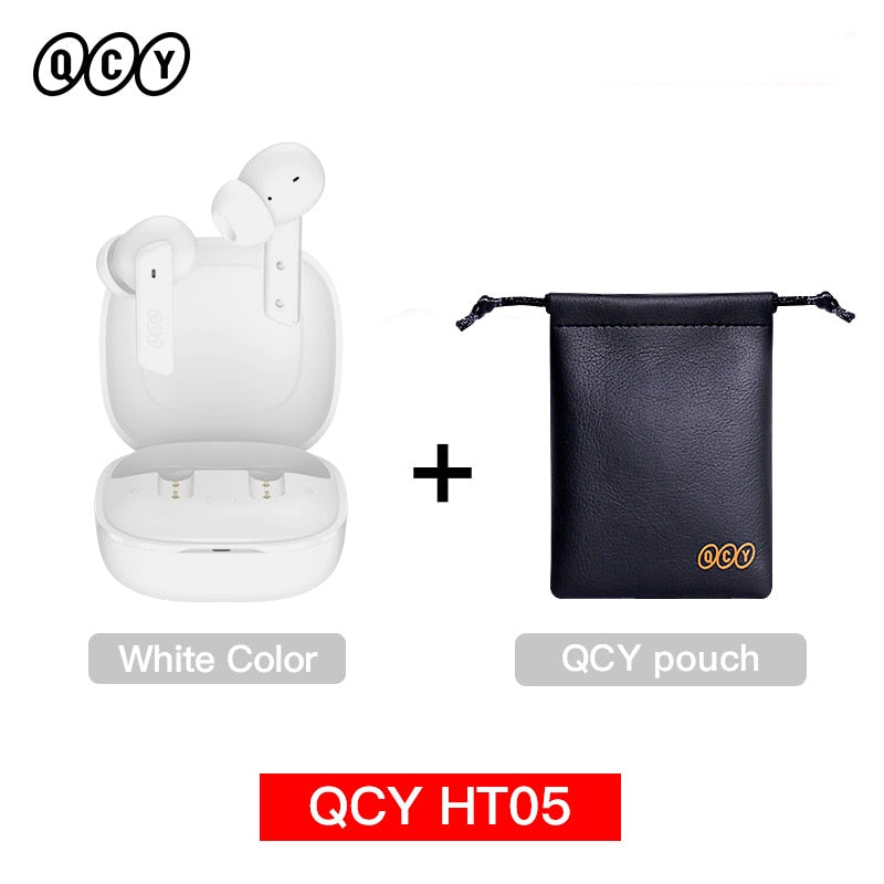 TWS Wireless Bluetooth Earphones handset Earbuds with Noise Cancelling Wireless Bluetooth 5.2 Headphones 6 Mic ENC HD Call TWS Earphones Wireless Bluetooth handset DailyAlertDeals White with Pouch USA
