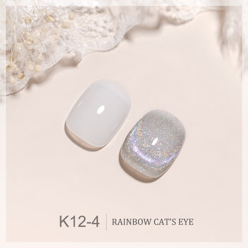 SKVP Gel Nail Polish Cat Eye Gel Semi Permanent Uv Varnish Gel Nail Art 8ML Glitter Effect Off Nail Polish Gel For Nails Design nail polish DailyAlertDeals K-12-4(V29)