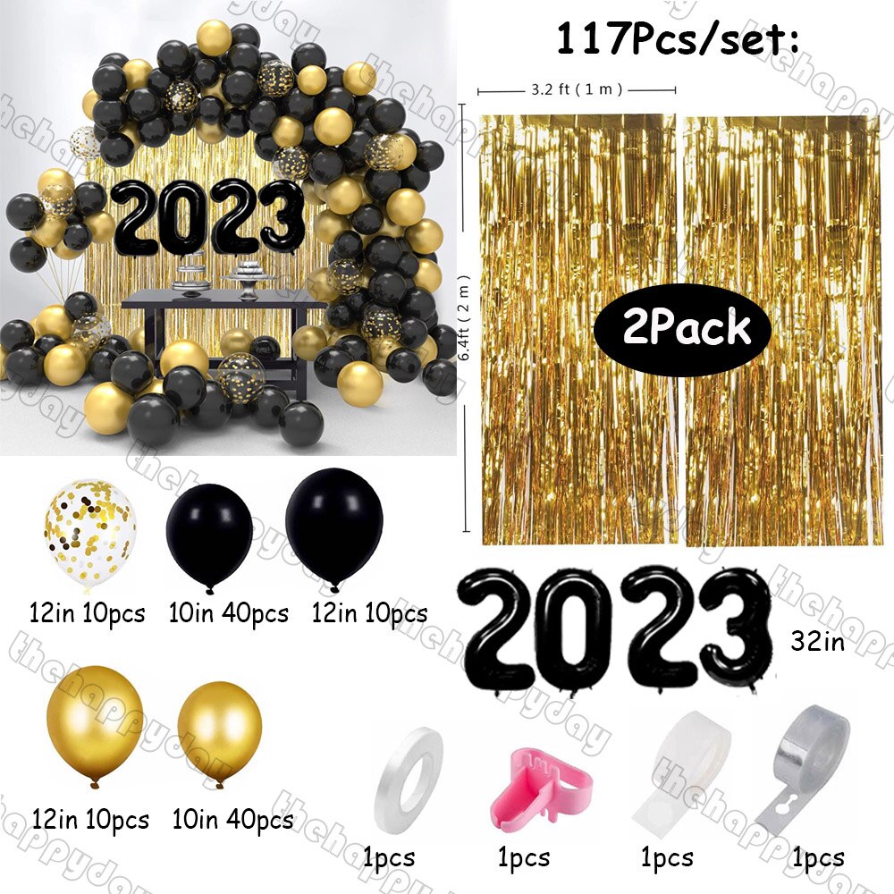 Christmas Balloon Arch Green Gold Red Box Candy Balloons Garland Cone Explosion Star Foil Balloons Christmas Decoration Party Christmas Balloons DailyAlertDeals 117pcs new year Other