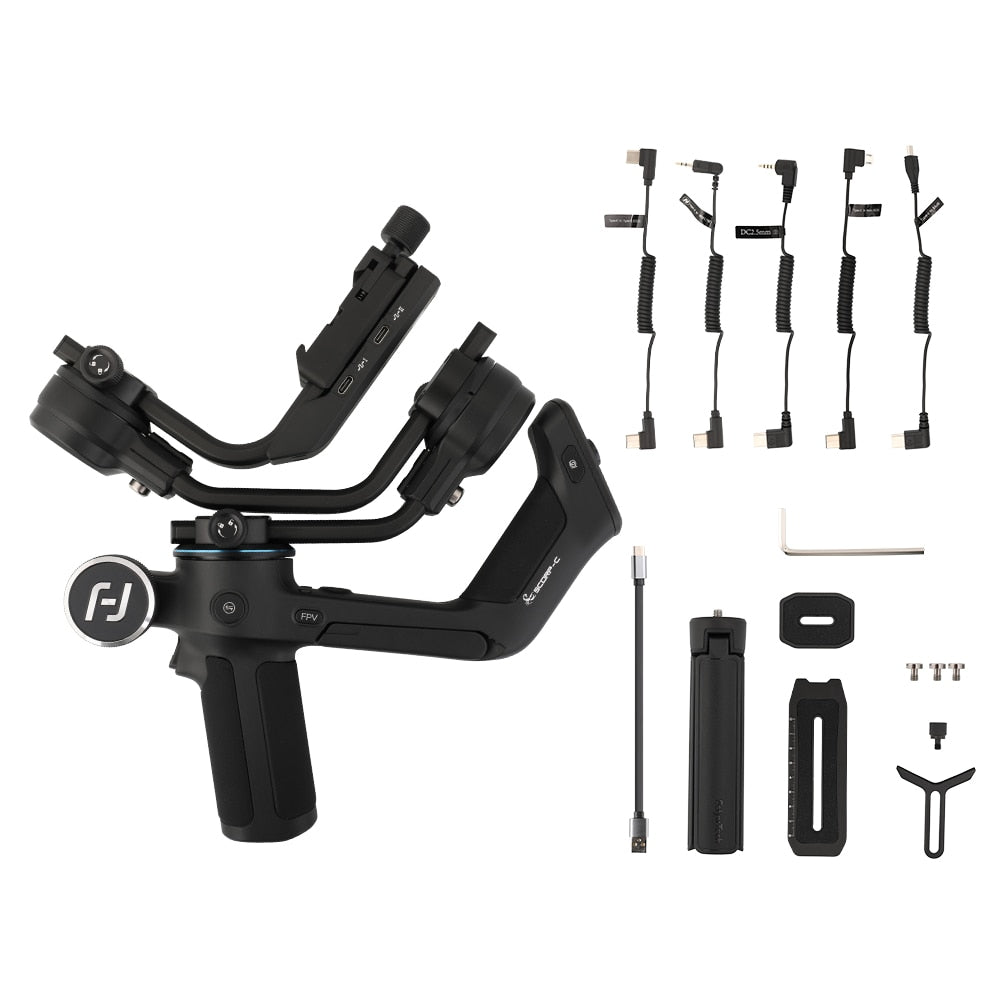FeiyuTech Feiyu SCORP-C 3-Axis Handheld Gimbal Stabilizer Handle Grip for DSLR Camera Sony/Canon with Pole Tripod Handle Grip for DSLR Camera Sony/Canon with Pole Tripod DailyAlertDeals China SCORP-C