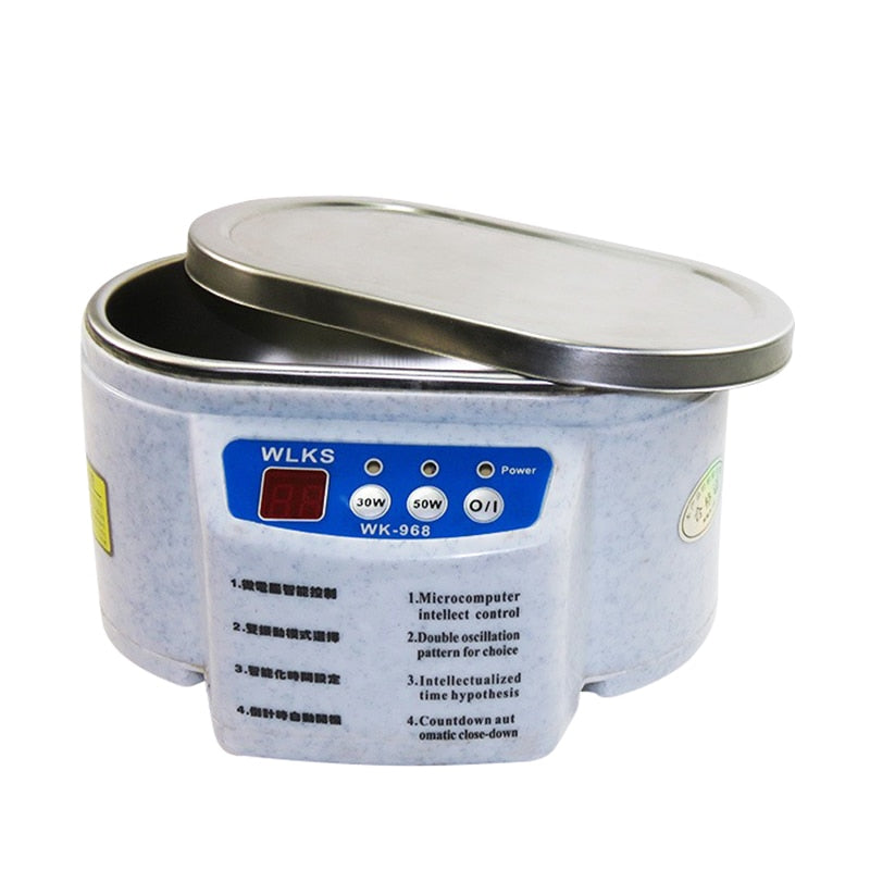 Ultrasonic Cleaner 30/50W Sonicator Bath 40Khz Degas for Watches Contact Lens Glasses Denture Teeth Electric Makeup Razor Ultrasonic Cleaner 30/50W DailyAlertDeals