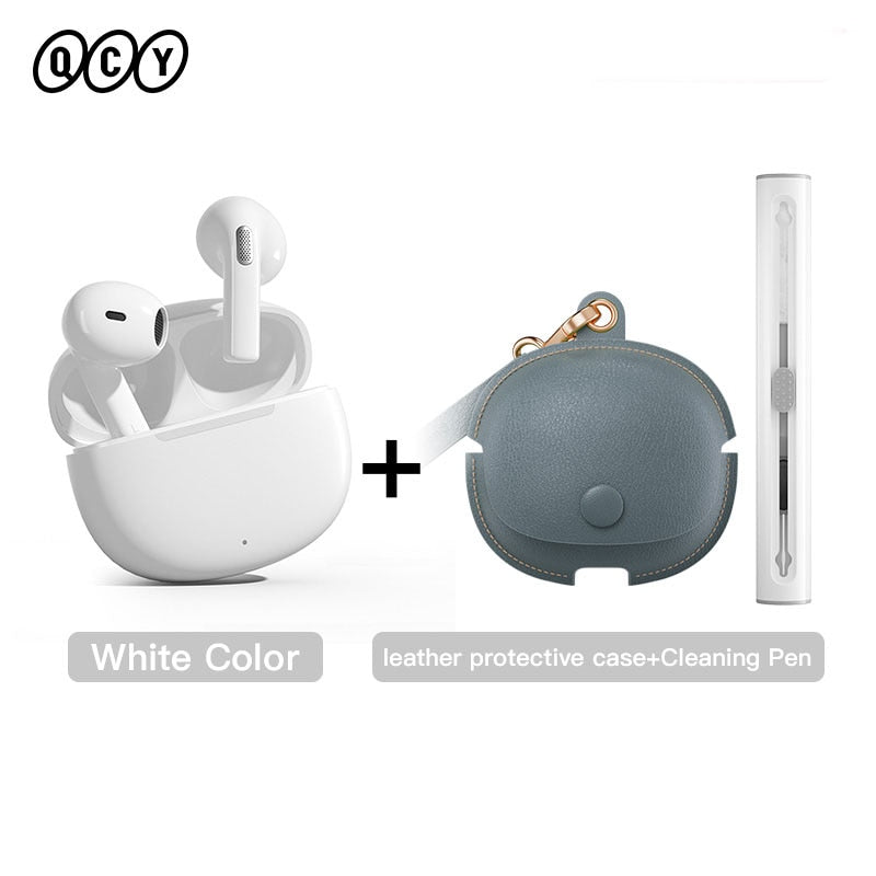 TWS Wireless Earphones Bluetooth 5.3 Earbuds 68ms Low Latency 13mm Driver HIFI Headphones 4 Mics+ENC HD Call Headsets TWS Wireless Earphones DailyAlertDeals T20 White Type 6 China