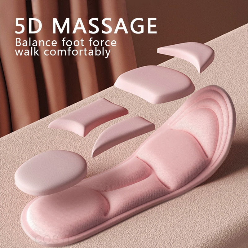 5D Massage Memory Foam Insoles For Shoes Sole Breathable Cushion Sport Running Insoles For Feet Orthopedic Insoles 0 DailyAlertDeals