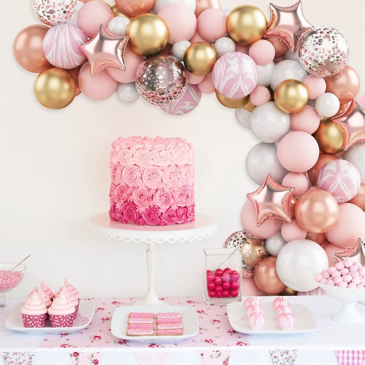 Macaron Balloon Garland Arch Kit 1st Birthday Party Decoration Kids Wedding Birthday Balloon baby shower Confetti Latex Baloon 0 DailyAlertDeals