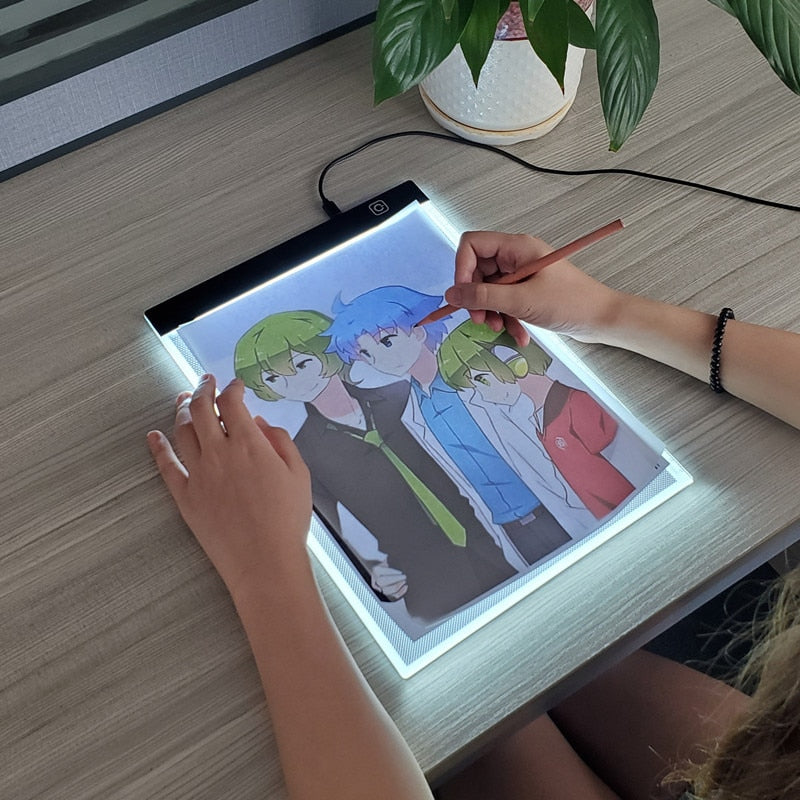 A4 Level Dimmable Led Drawing Copy Pad Board Children Toy Painting Educational Kids Grow Playmates Creative Gifts For Children Toy Drawing Tablets DailyAlertDeals