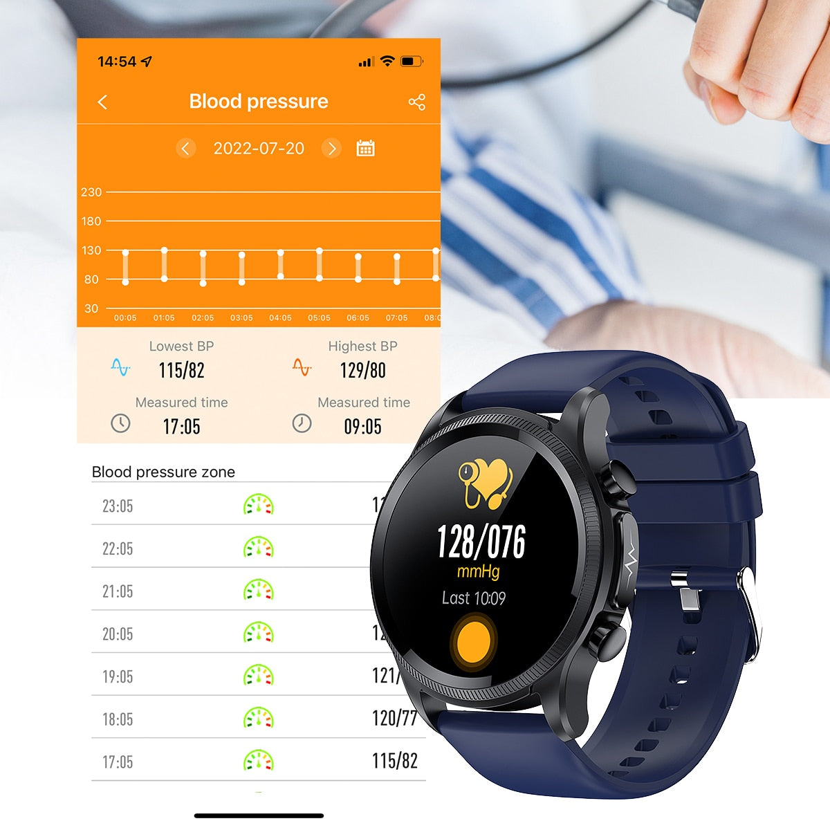 New ECG+PPG Smart Watch Men and Women with Health Fitness Tracker monitoring Sport Smartwatch ECG+PPG Smart Watch DailyAlertDeals