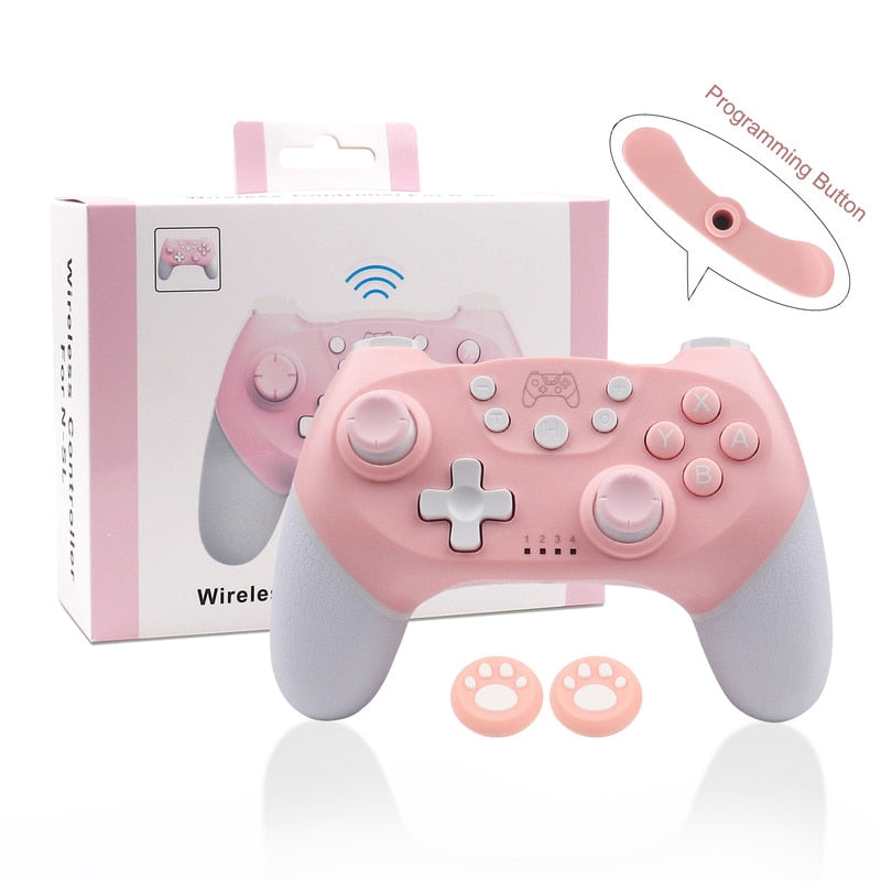 BT Wireless Game Controller for Switch Pro Lite Oled Gamepad Joystick for PC Game Controller with Programmable Wake up Function BT Wireless Game Controller for Switch Pro DailyAlertDeals