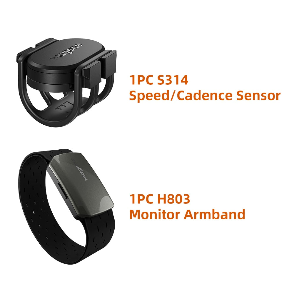 Magene S3+ Speed Cadence Sensor ANT Bluetooth Computer Speedmeter Dual Sensor Bike Accessories Compatible with WahooOnelap Zwift 0 DailyAlertDeals S314 and H803 Sensor