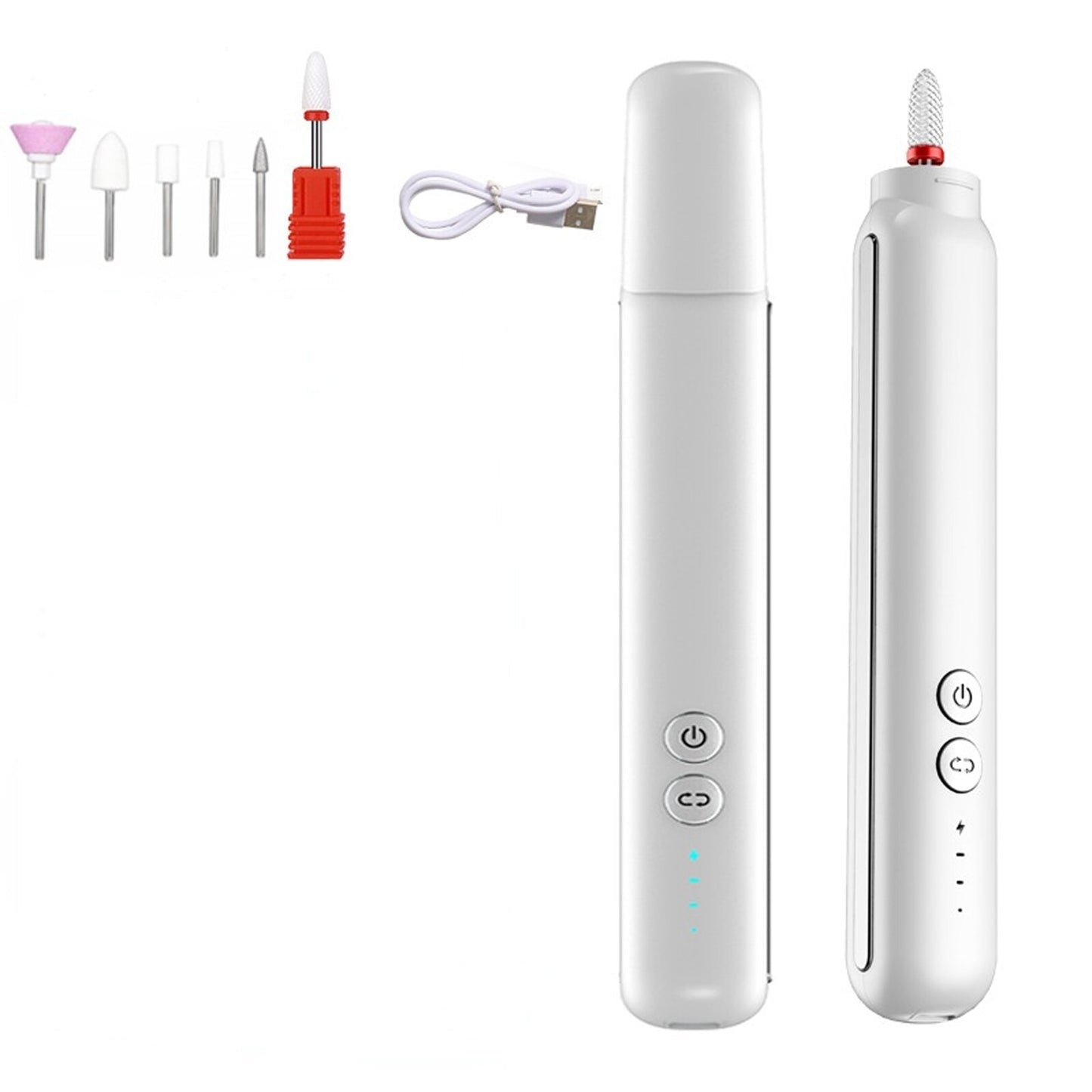 Portable Mini Nail Drill Machine Rechargeable Nail Manicure Wireless Pedicure Electric Nail File Drill Manicure Tool Machine Portable Rechargeable Nail Manicure Machine tool DailyAlertDeals