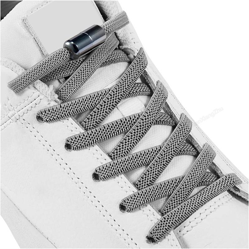 1Pair Multicolor Lock Elastic Sneaker Laces For Kids Adults and Elderly No Tie Shoelaces Quick Elastic Athletic Running Shoelace 0 DailyAlertDeals