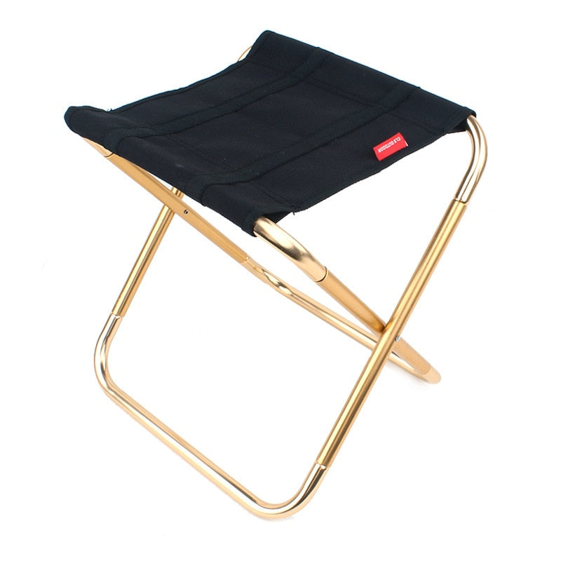 Light Portable High Durable Outdoor Folding chair With Bag Outdoor Folding Fold Aluminum Chair Stool Seat Fishing Camping Folding Chairs & Stools DailyAlertDeals