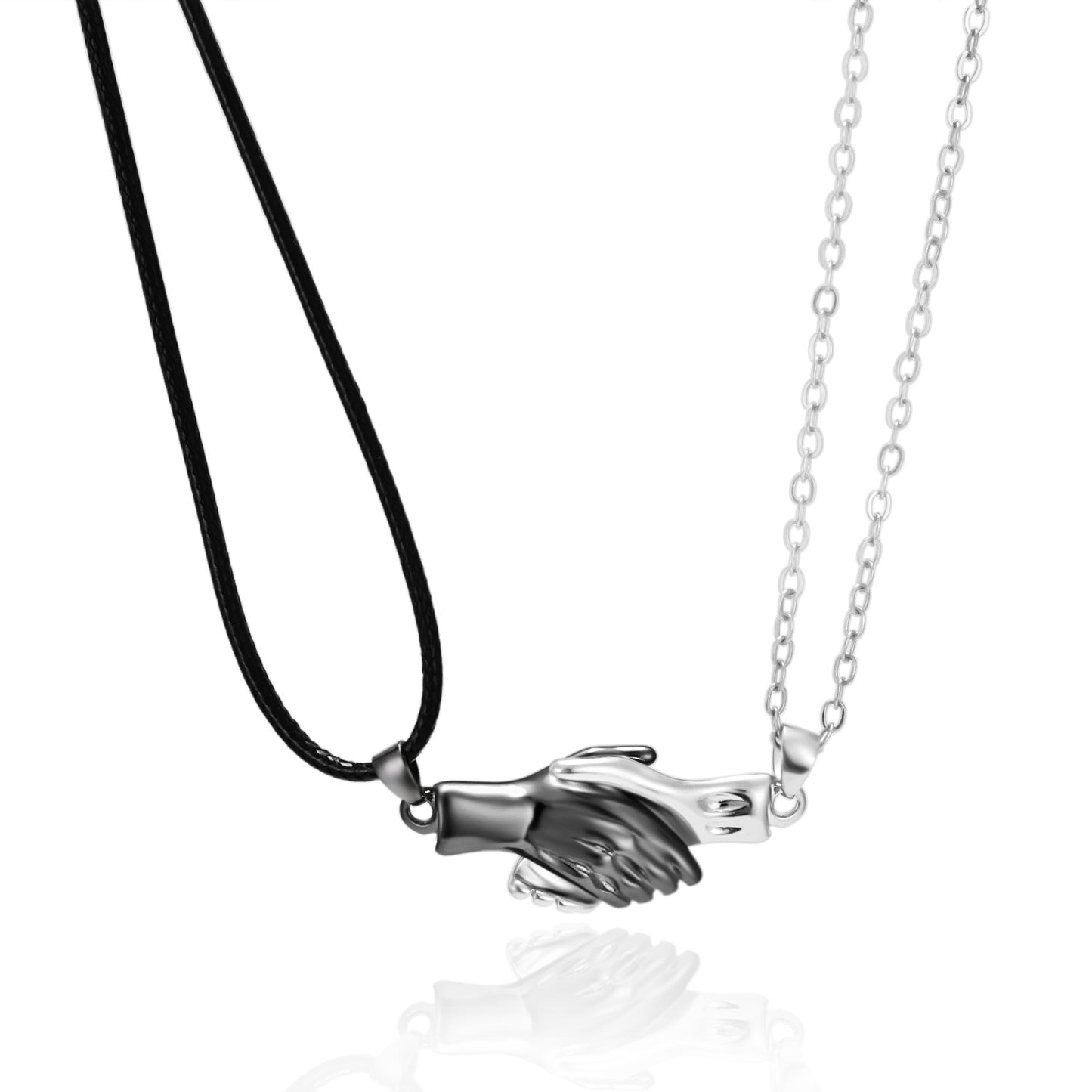 2Pcs/Lot Magnetic Couple Necklace Friendship Heart Pendant Distance Faceted Charm Necklace Women Valentine's Day Gift 2021 0 DailyAlertDeals 9