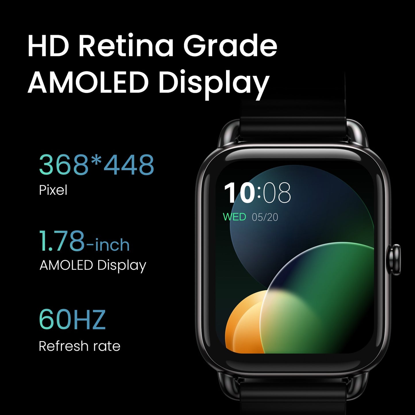 HAYLOU RS4 Plus Smartwatch 1.78 AMOLED Display 105 Sports Modes 10-day Battery Life Smart Watch for Men Smart Watch for Women smart watch DailyAlertDeals