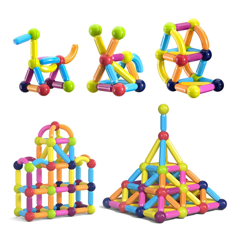 Kids Magnetic Construction Set Magnetic Balls Stick Building Blocks Montessori Educational Toys For Children Gift Montessori Educational Toys For Children Gift DailyAlertDeals