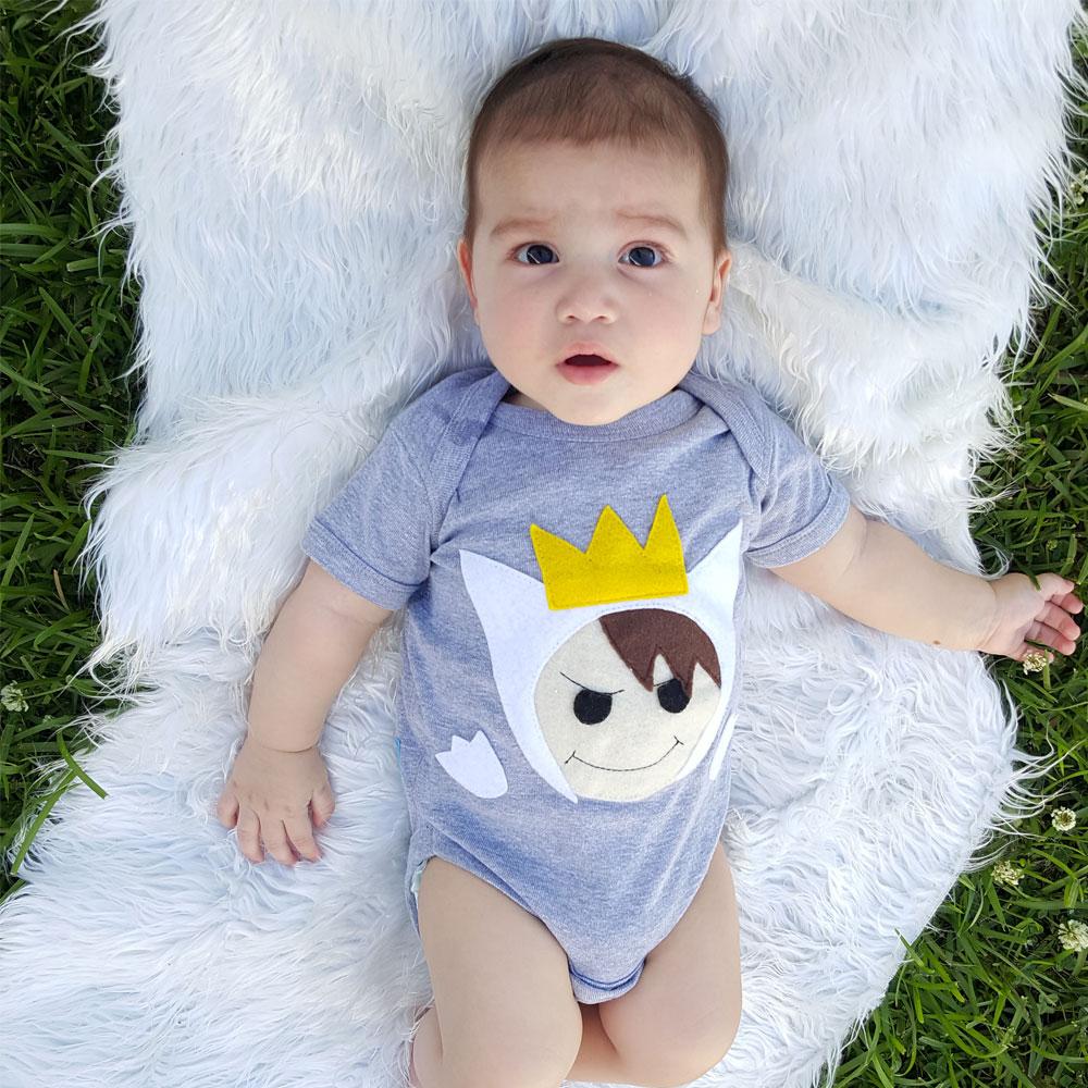Baby Onesie Wild Boy Short Sleeve Bodysuit Romper Infant Bodysuits Kids & Babies Sky Blue Milo