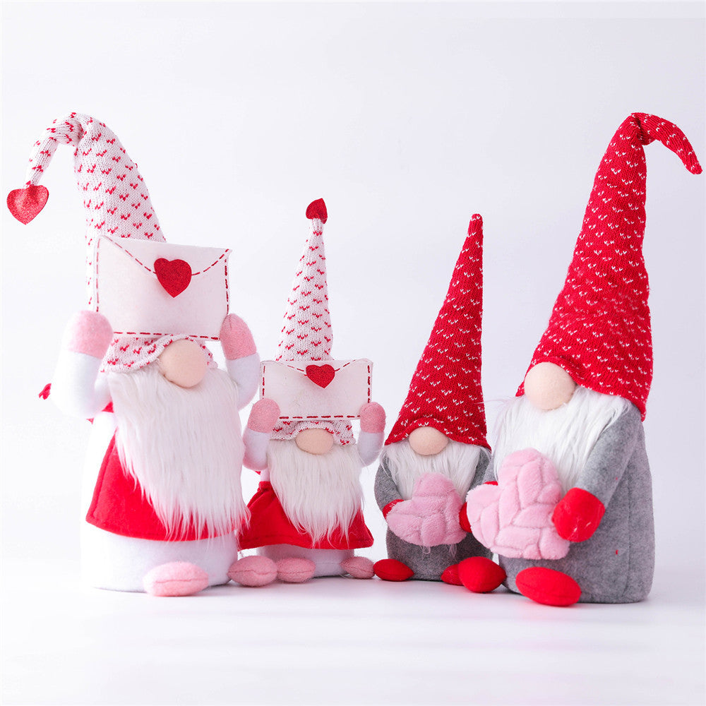 Rudolph Valentine's Day Doll Ornaments Special gift for Girlfriend Gifts Orange Felix 4pcs Set