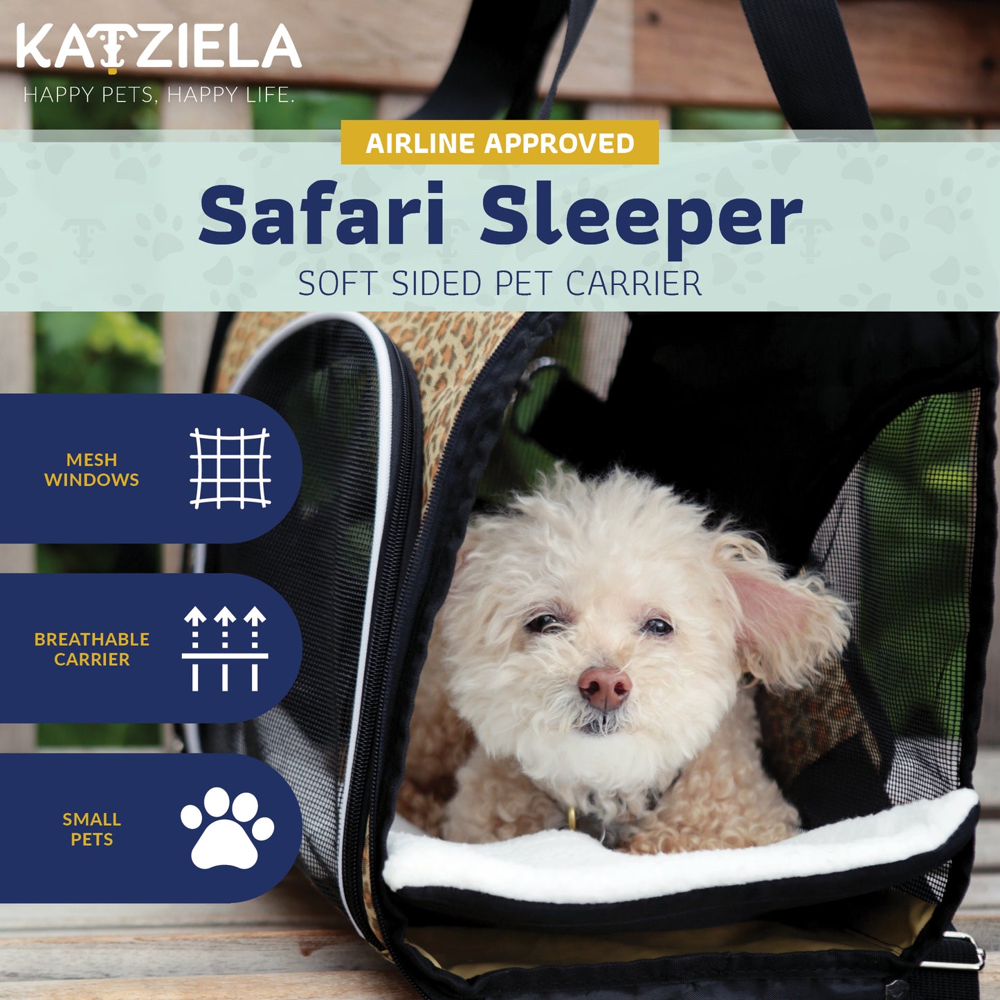 Katziela Soft Sided Pet Carrier Beds & Blankets Orange Felix