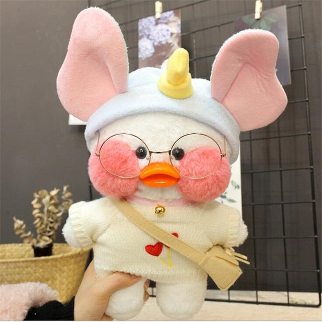 30cm Cartoon Cute LaLafanfan Cafe Duck Plush Toy Stuffed Soft Kawaii Duck Doll hozanas4life 16