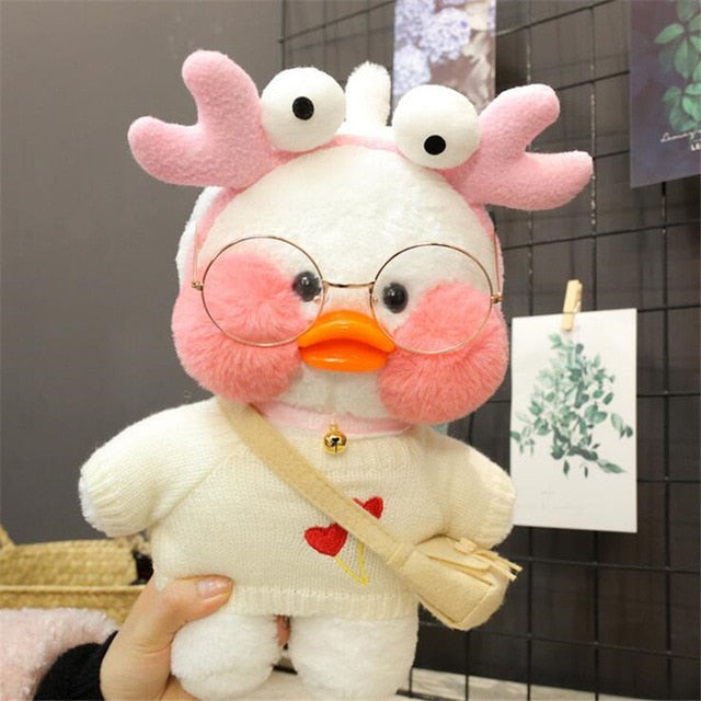 30cm Cartoon Cute LaLafanfan Cafe Duck Plush Toy Stuffed Soft Kawaii Duck Doll hozanas4life 24