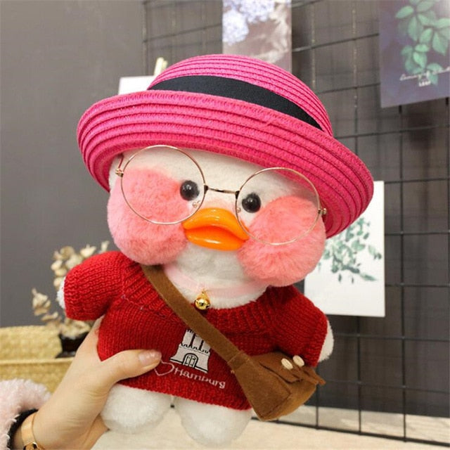 30cm Cartoon Cute LaLafanfan Cafe Duck Plush Toy Stuffed Soft Kawaii Duck Doll hozanas4life 35