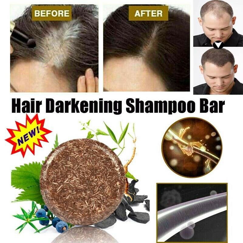 New Polygonum Essence Hair Darkening Bar Soap Natural Organic hozanas4life