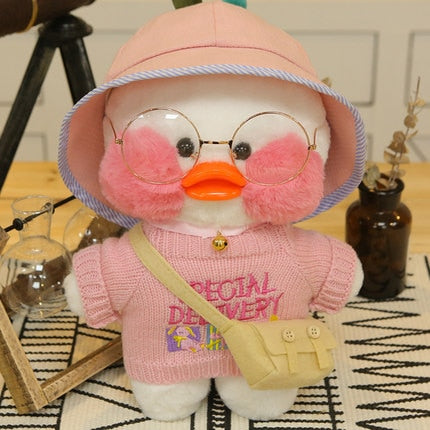30cm Cartoon Cute LaLafanfan Cafe Duck Plush Toy Stuffed Soft Kawaii Duck Doll hozanas4life 43