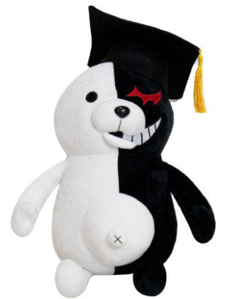 Monokuma Monomi Plush Doll Black and White Bear Anime Plush Toy Danganronpa Panda Stuffed plush toy hozanas4life 25CM Monokuma c