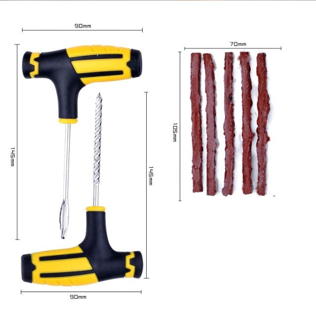 Car Tire Repair Tool Tire Repair Kit Studding Tool Set Auto Bike hozanas4life 1Set Tire Repair Kit
