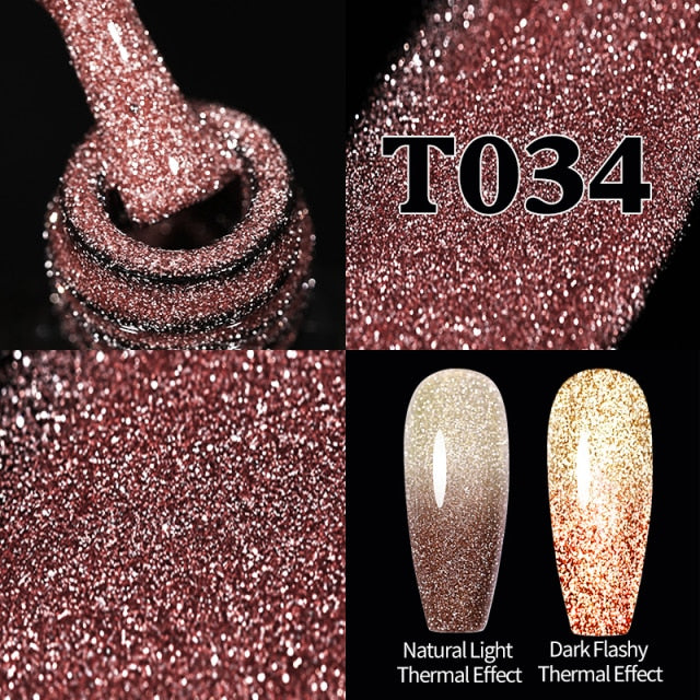 UR SUGAR 7.5ml Glitter UV Gel Nail Polish Glitter Sequins Soak Off nail polish hozanas4life