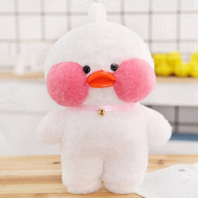 Kawaii Cartoon Lalafanfan 30CM Cafe Duck Plush Toy Cute Cartoon Girl Soft Duck Doll for Kids and Children Cute kawaii cartoon girl doll hozanas4life 2