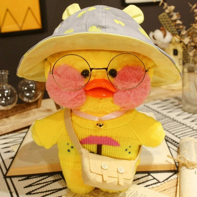 Kawaii Cartoon Lalafanfan 30CM Cafe Duck Plush Toy Cute Cartoon Girl Soft Duck Doll for Kids and Children Cute kawaii cartoon girl doll hozanas4life 14