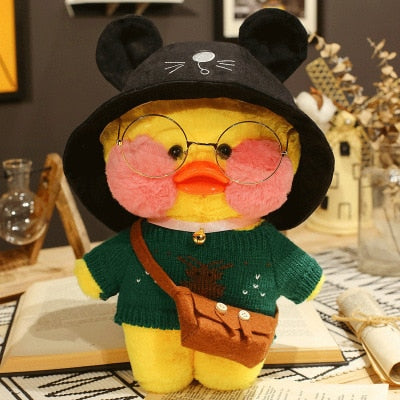 Kawaii Cartoon Lalafanfan 30CM Cafe Duck Plush Toy Cute Cartoon Girl Soft Duck Doll for Kids and Children Cute kawaii cartoon girl doll hozanas4life 35