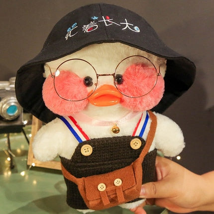 Kawaii Cartoon Lalafanfan 30CM Cafe Duck Plush Toy Cute Cartoon Girl Soft Duck Doll for Kids and Children Cute kawaii cartoon girl doll hozanas4life 44