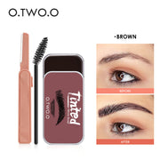 O.TWO.O Eyebrow Gel Wax Brow Soap 4 Color Tint Eyebrow Enhancer Natural Makeup Soap Brow Sculpt Lift Make-up for Women 0 DailyAlertDeals Reddish Brown China 
