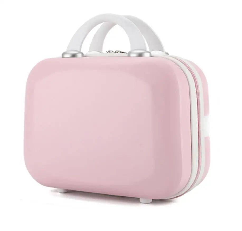 2023 NEW 13 Inch Mini Suitcase Diamond Cute Cosmetic Case Pink Small  Zipper Tide Storage Box  DailyAlertDeals   