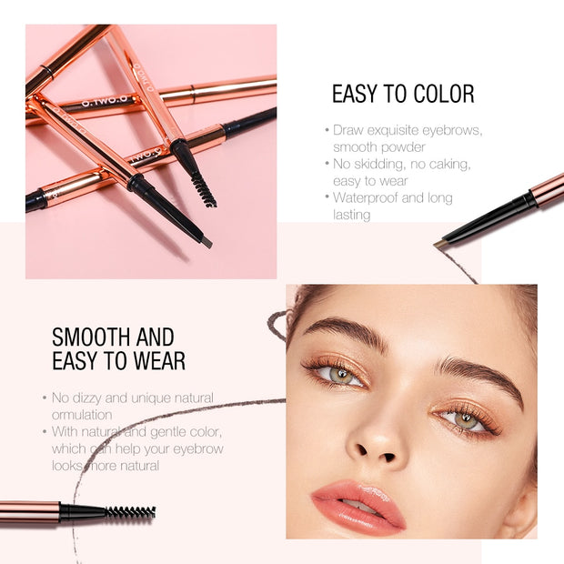 O.TWO.O Ultra Fine Triangle Eyebrow Pencil Precise Brow Definer Long Lasting Waterproof Blonde Brown Eye Brow Makeup 6 Colors 0 DailyAlertDeals   