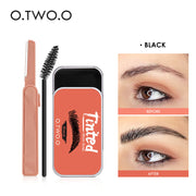 O.TWO.O Eyebrow Gel Wax Brow Soap 4 Color Tint Eyebrow Enhancer Natural Makeup Soap Brow Sculpt Lift Make-up for Women 0 DailyAlertDeals Black China 