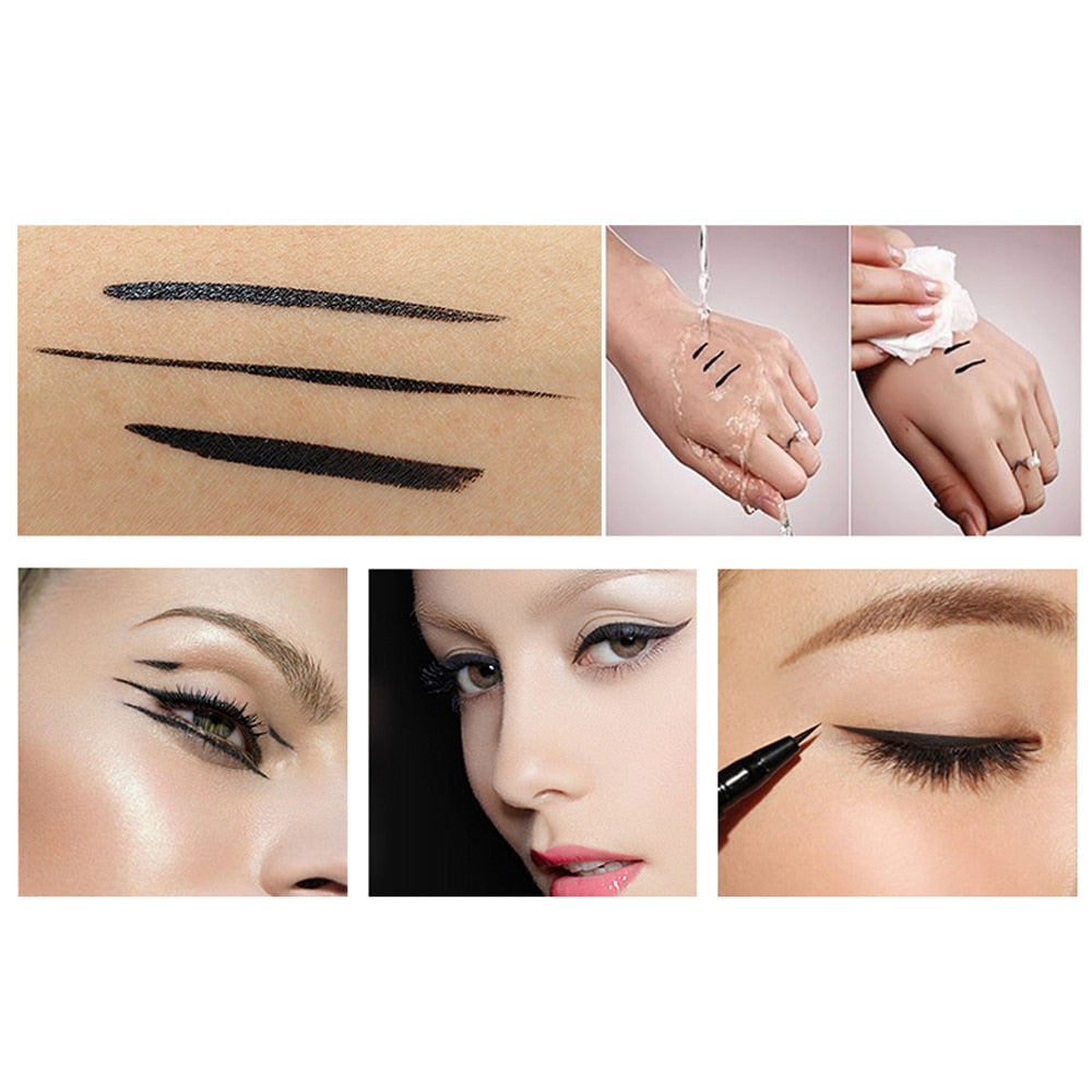 O.TWO.O Black Liquid Eyeliner Eye Make Up Super Waterproof Long Lasting Eye Liner Easy to Wear Eyes Makeup Cosmetics Tools 0 DailyAlertDeals   