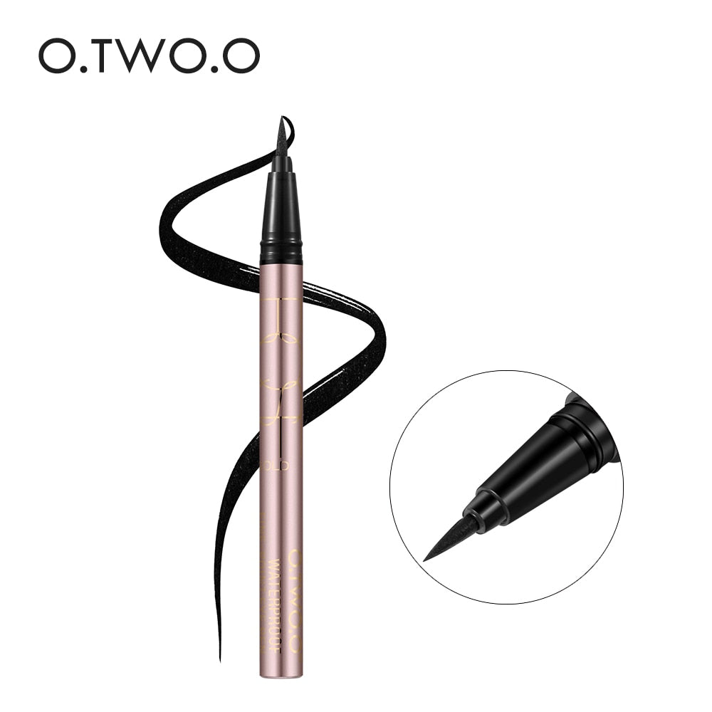 O.TWO.O Black Liquid Eyeliner Eye Make Up Super Waterproof Long Lasting Eye Liner Easy to Wear Eyes Makeup Cosmetics Tools 0 DailyAlertDeals   