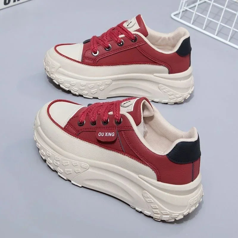 The New Retro Women Shoes Spring Platform Shoes Casual Sneakers Versatile Fashion Designer Shoes High Quality  Women Sneakers