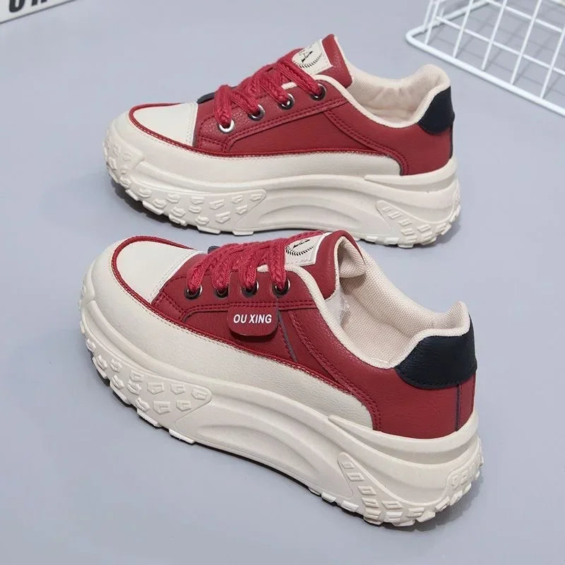 The New Retro Women Shoes Spring Platform Shoes Casual Sneakers Versatile Fashion Designer Shoes High Quality  Women Sneakers shoes DailyAlertDeals   