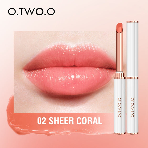 O.TWO.O Lip Balm Colors Ever-changing Lips Plumper Oil Moisturizing Long Lasting With Natural Beeswax Lip Gloss Makeup Lip Care 0 DailyAlertDeals 02 SHEER CORAL China 