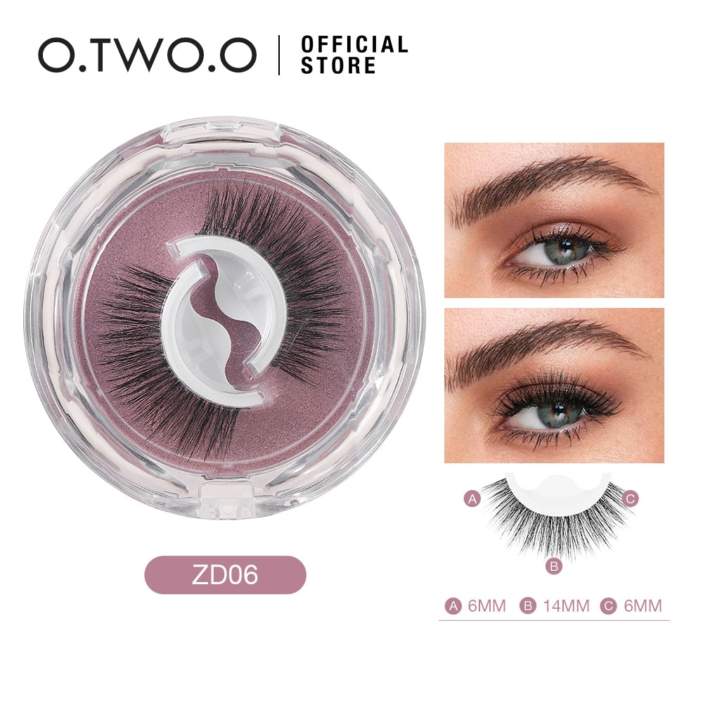 O.TWO.O Self Adhesive False Eyelashes Reusable Individual Lashes Long Thick Volume Eyelashes No Need Glue Eyelash Extension 0 DailyAlertDeals ZD06 China 