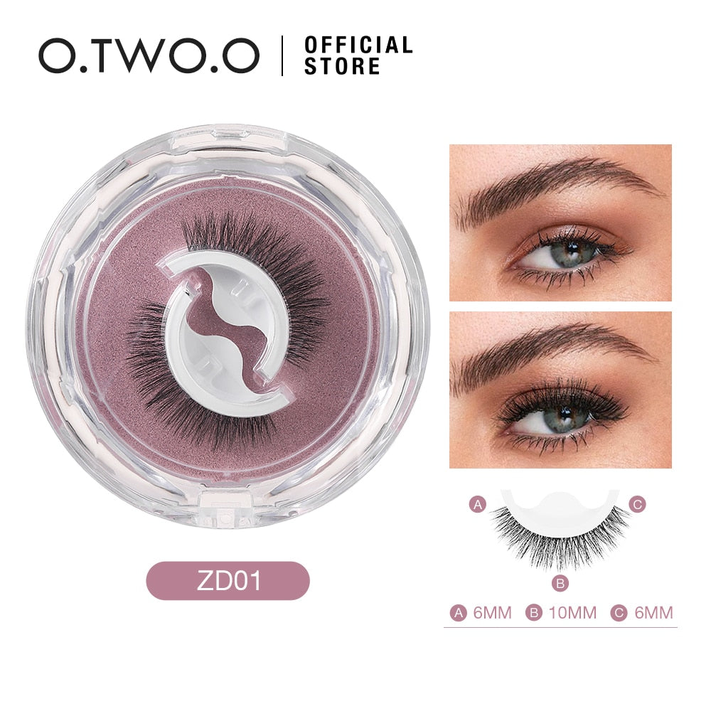 O.TWO.O Self Adhesive False Eyelashes Reusable Individual Lashes Long Thick Volume Eyelashes No Need Glue Eyelash Extension 0 DailyAlertDeals ZD01 China 