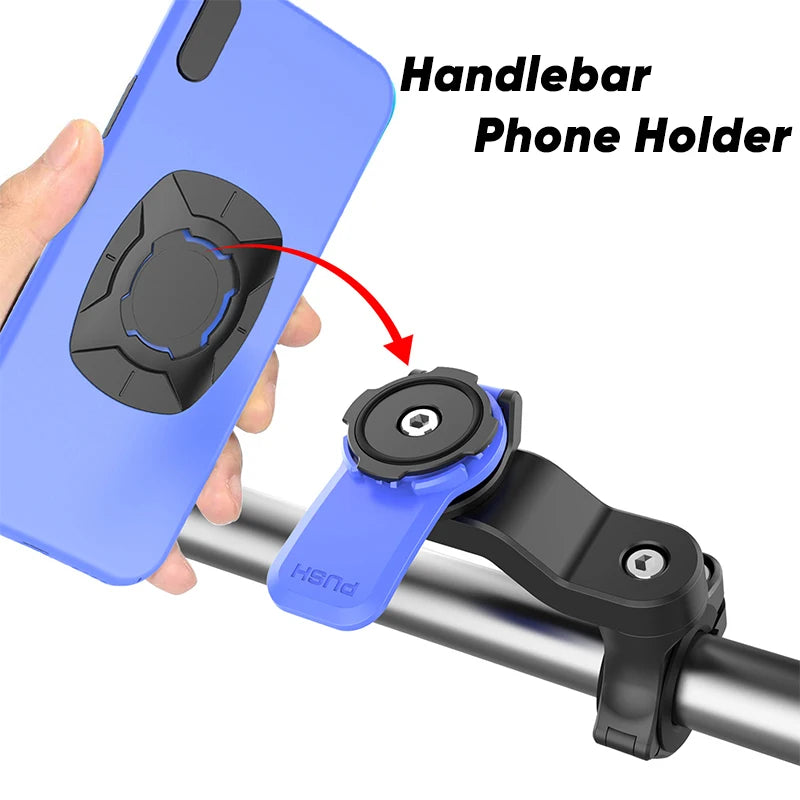 Bicycle Handlebar Phone Holder Handlebar Universal Phone Bracket VIBRATION DAMPENER Adjustable Motorcycle Mountain Bicycle Rack  DailyAlertDeals   