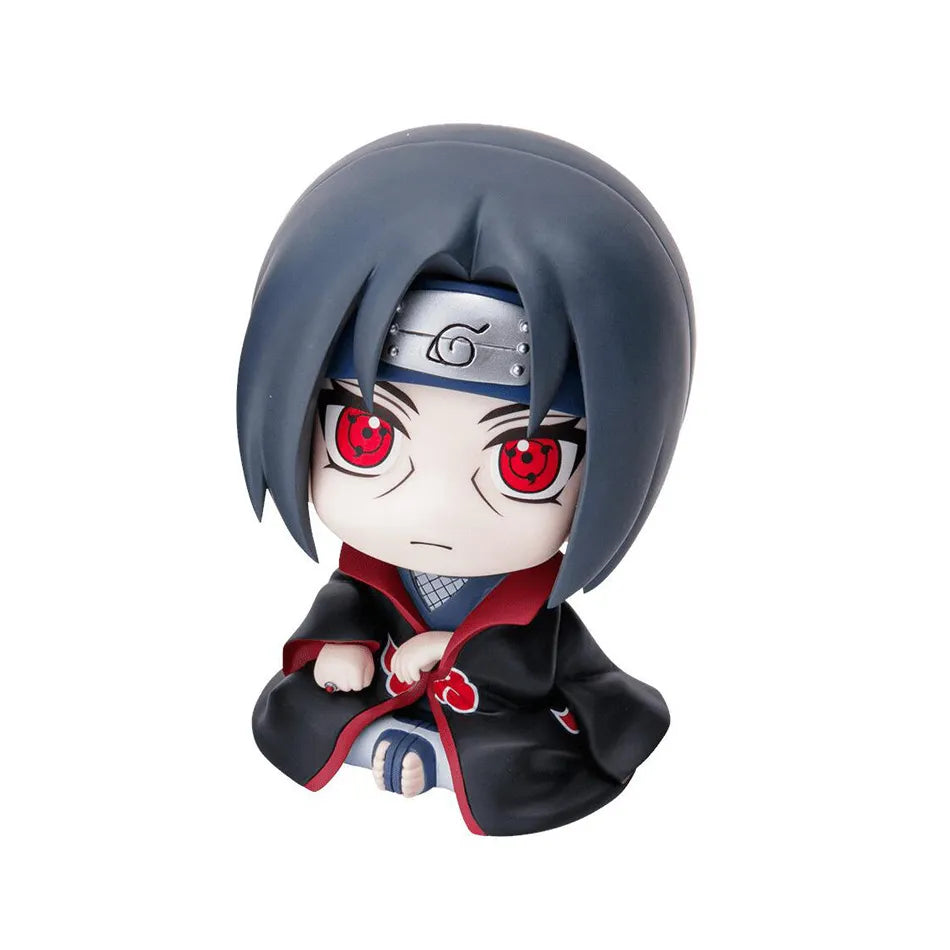 9cm Naruto Anime Figure Naruto Kakashi Action Figure Q Version Kawaii Sasuke Itachi Figurine Car Decoration Collection Model Toy  DailyAlertDeals Uchiha Itachi  