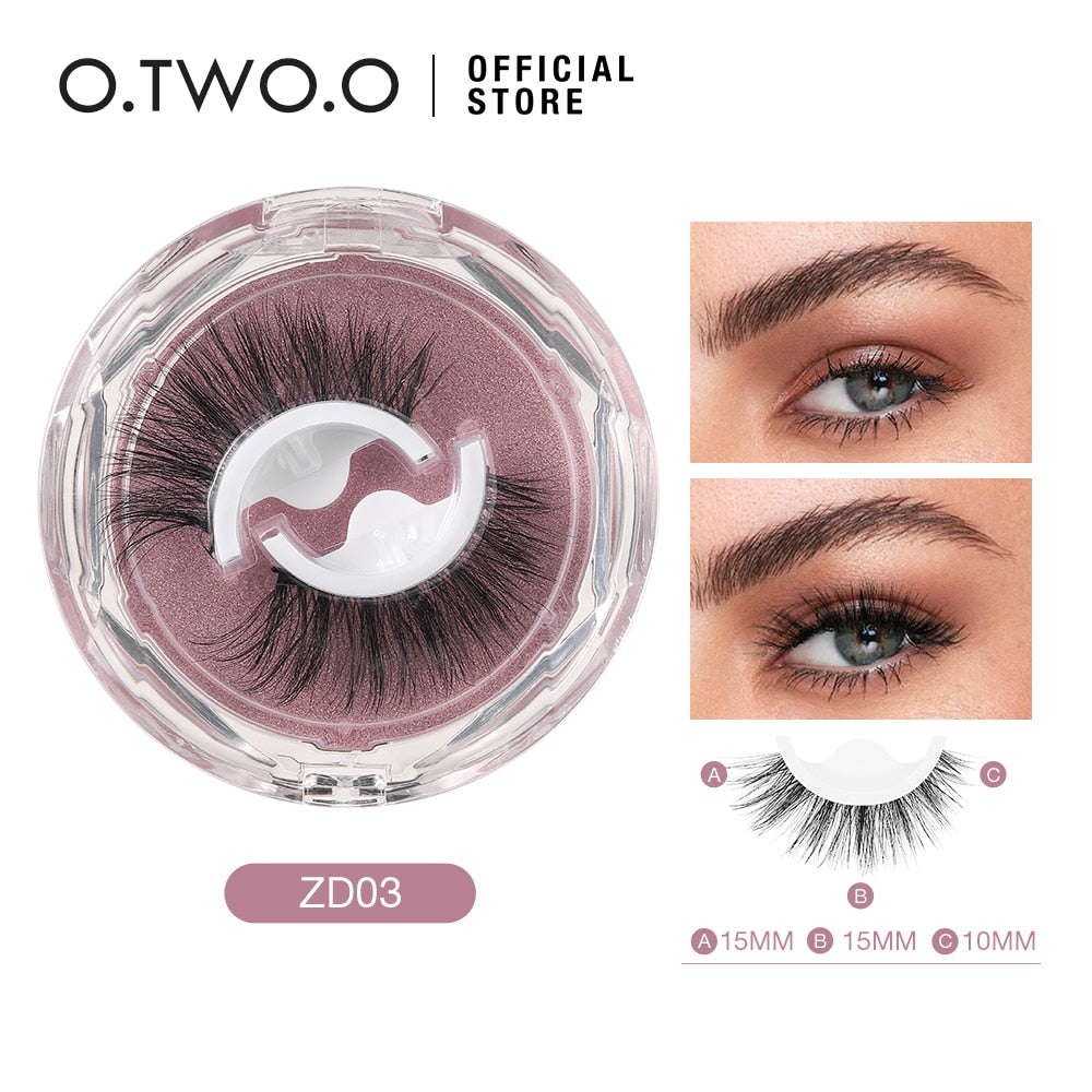 O.TWO.O Self Adhesive False Eyelashes Reusable Individual Lashes Long Thick Volume Eyelashes No Need Glue Eyelash Extension 0 DailyAlertDeals ZD03 China 